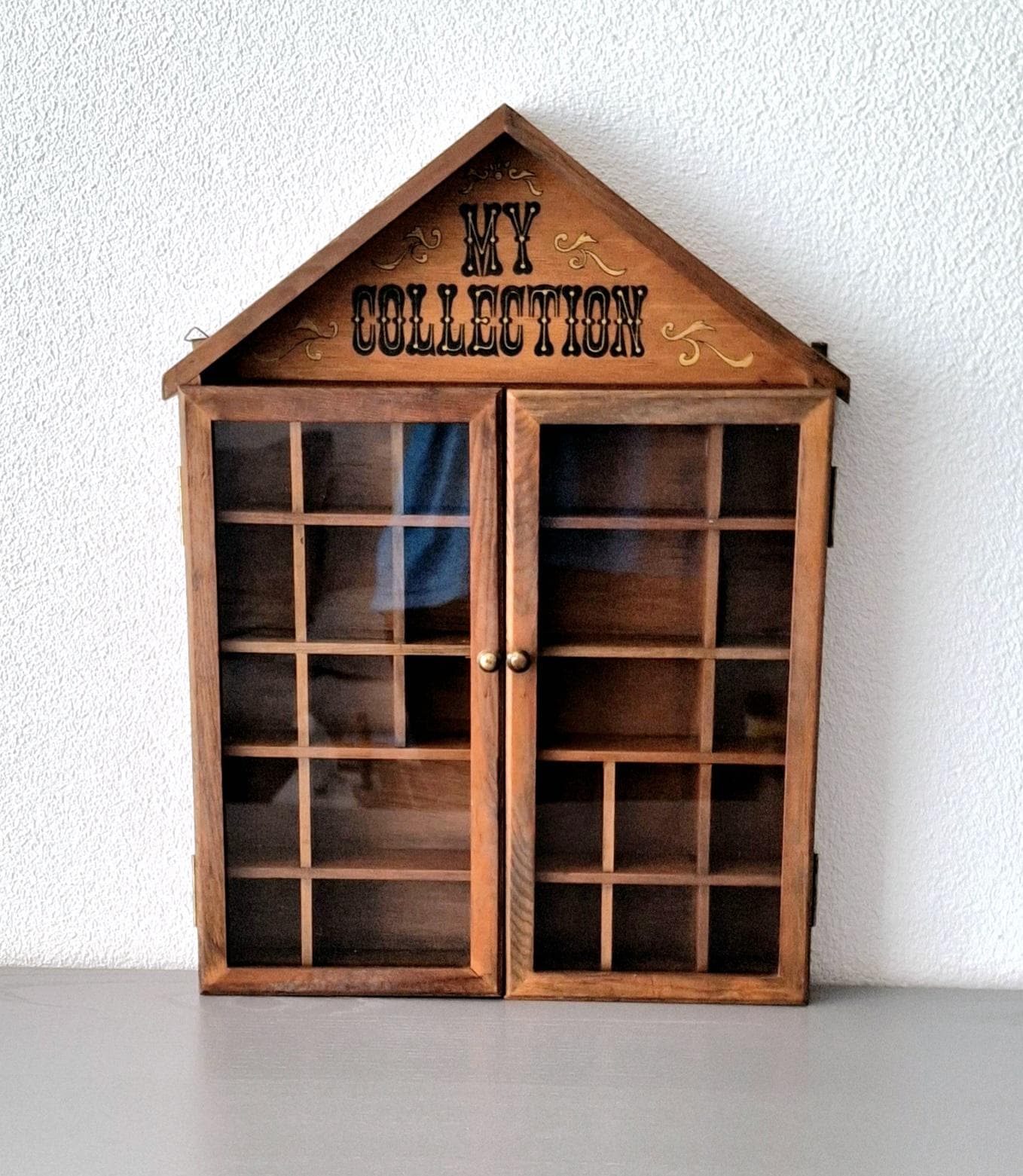 Vintage Wooden Display Cabinet 