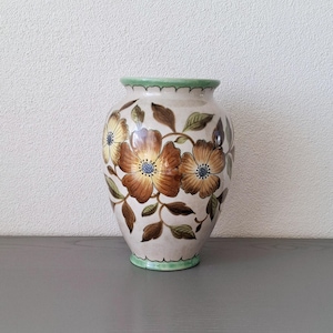 Große holländische Keramikvase aus Gouda, Vintage Holland Keramik