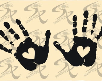 Handprint svg | Etsy