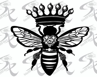Free Free 348 Queen Bee With Crown Svg SVG PNG EPS DXF File