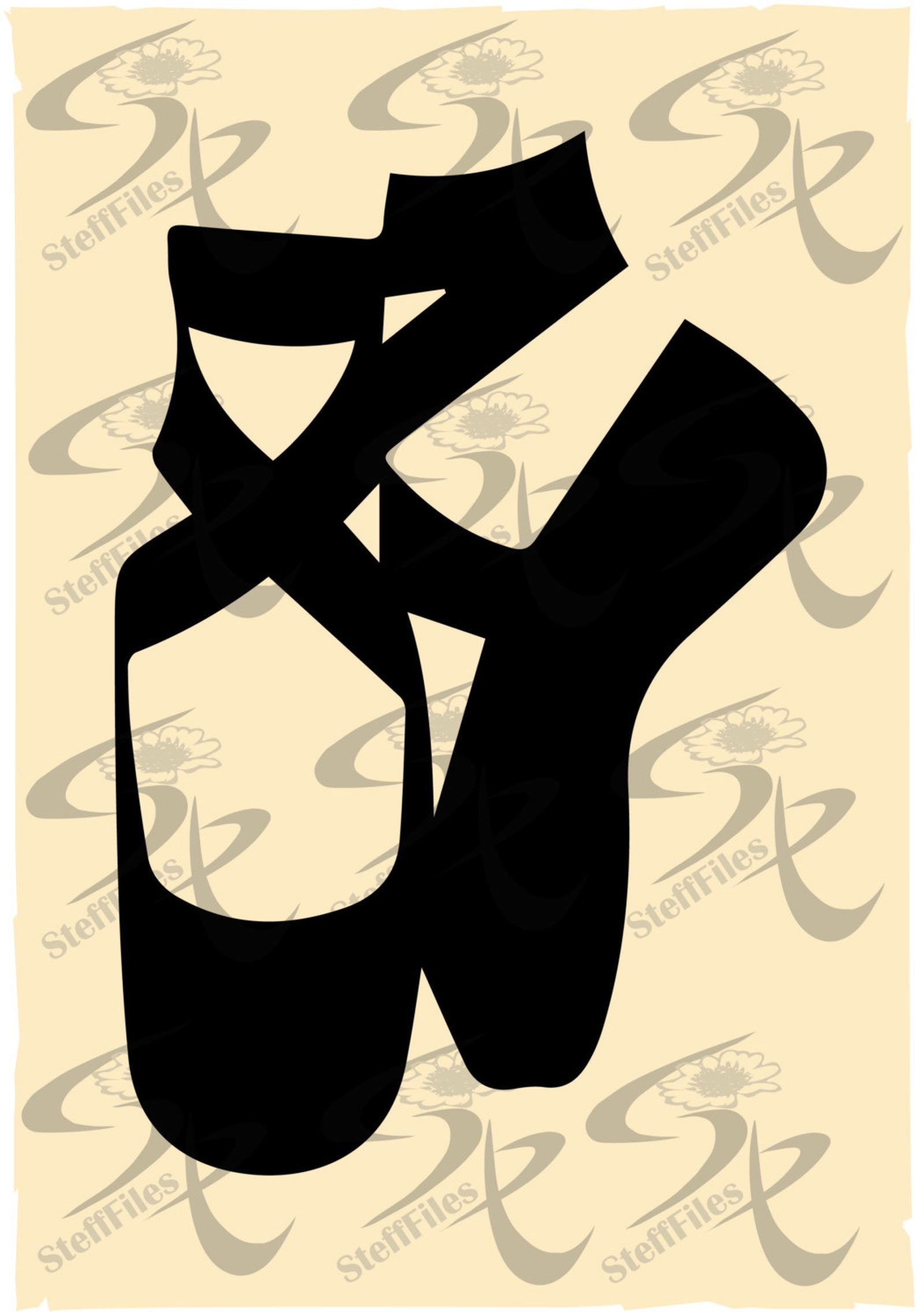 vector ballet shoes, svg,dxf,ai, png, eps, jpg, silhouette,download files, digital, graphical