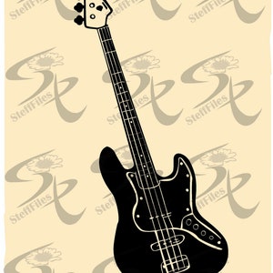 BASS GUITAR svg, musical instrument svg,DXF, ai, png, eps, jpg, Download files, bass guitar svg, graphical, Bass Guitar Vector