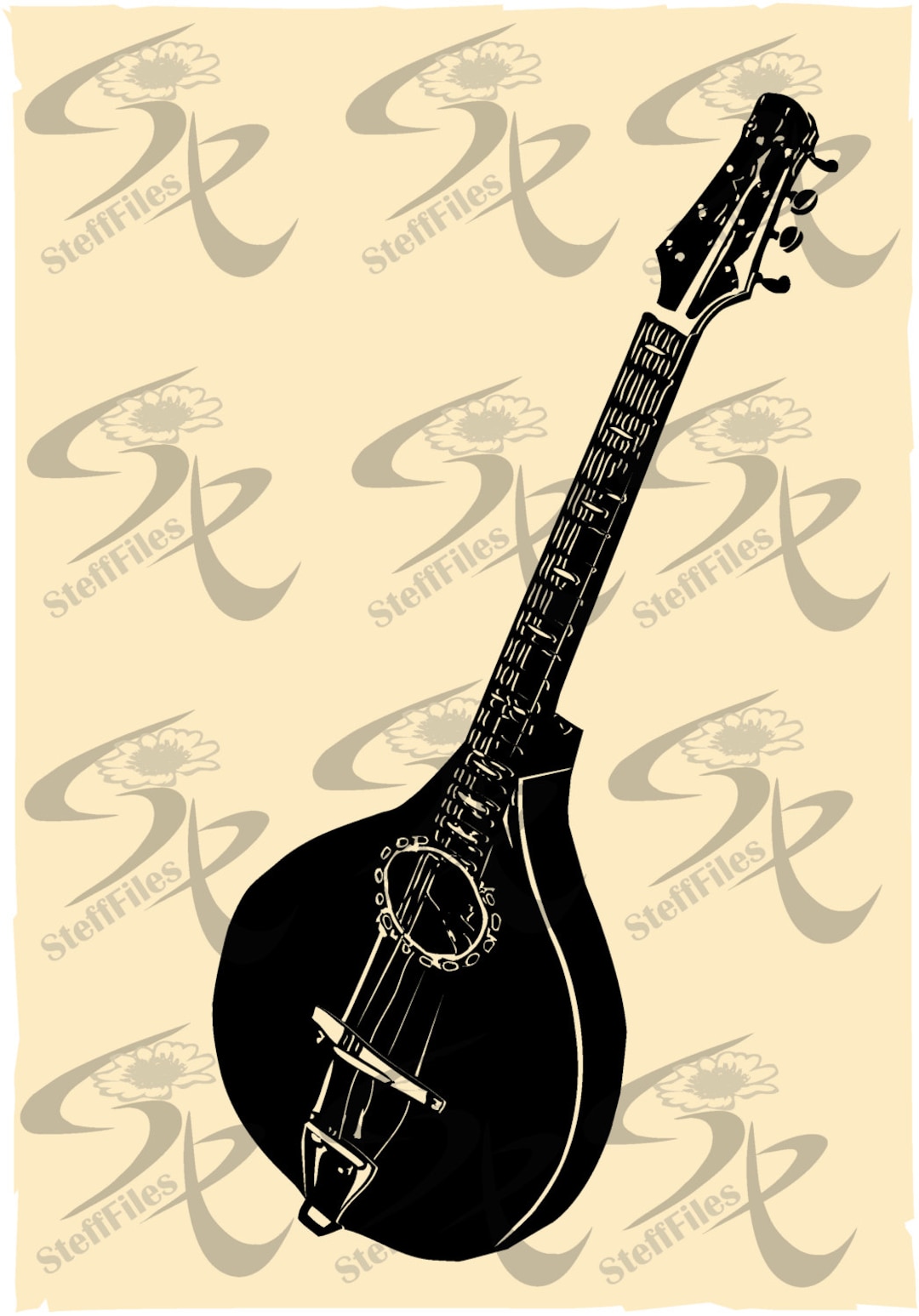BOUZOUKI MUSIC INSTRUMENT Svg, Music, Svg, Dxf, Ai, Png, Eps, Jpg
