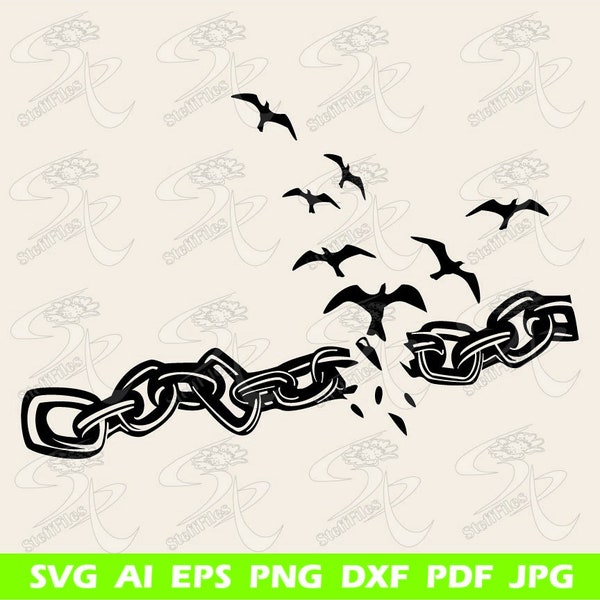 Broken chain transformation svg, Love Liberated from sins, cross svg, ai, png, eps, Download files, Digital, graphical, chain breaker svg