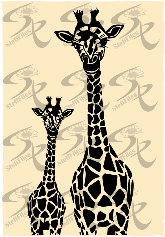 Download files Silhouette eps,jpg Digital Vector png graphical ai GIRAFFE ANIMALS SVG dxf