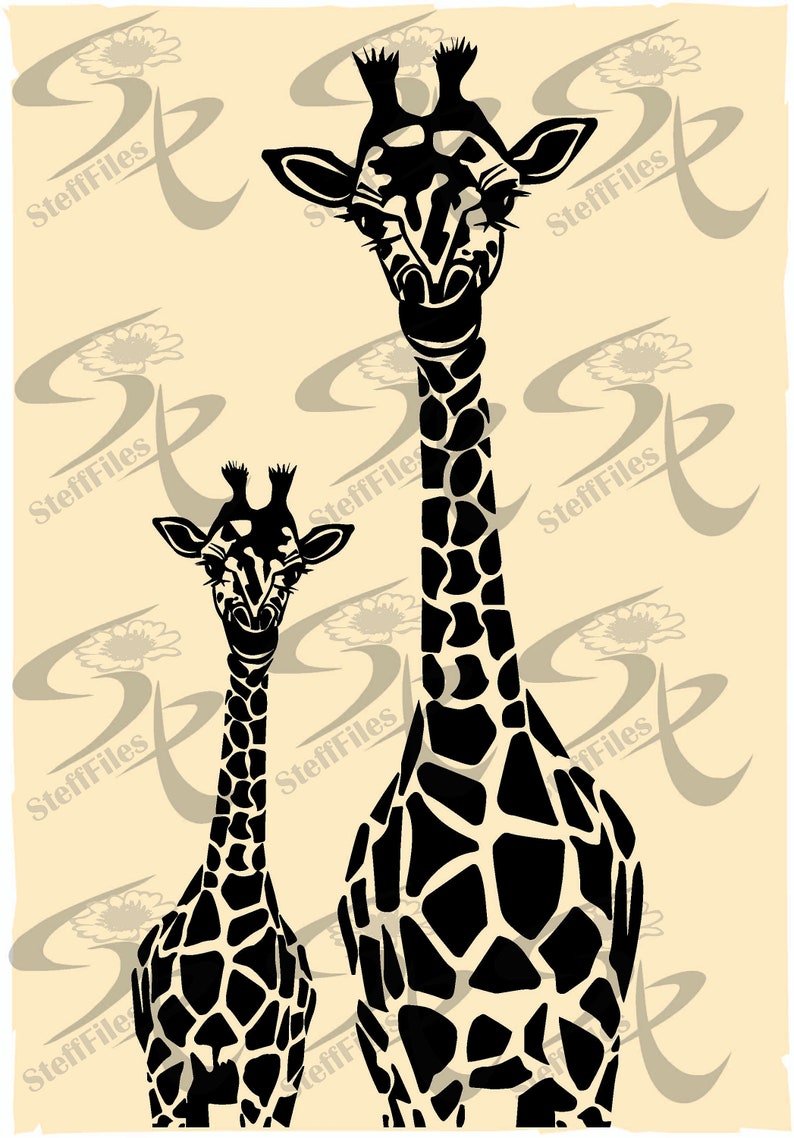 Download files Silhouette eps,jpg Digital Vector png graphical ai GIRAFFE ANIMALS SVG dxf