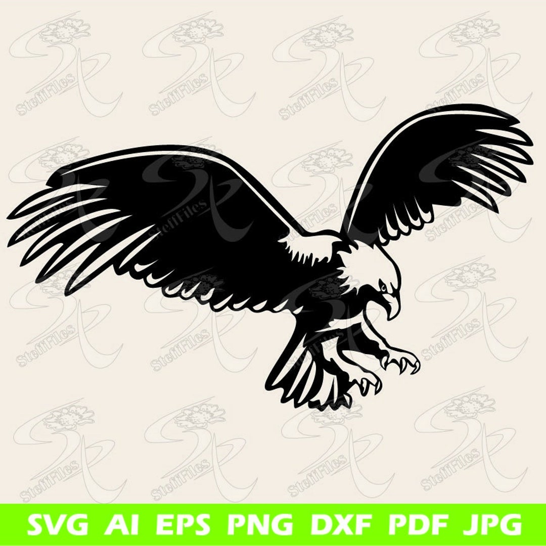 EAGLE BIRD SVG Dxf Cricut Flying Eagle Svg Ai Png Eps - Etsy