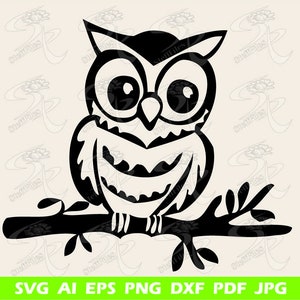 OWL BIRD SVG, Owl dxf, Owl ai, Owl png, eps, jpg, Owl Silhouette, Owl Download files, Owl Art Print, Owl graphical, Owl Vector, Owl outline