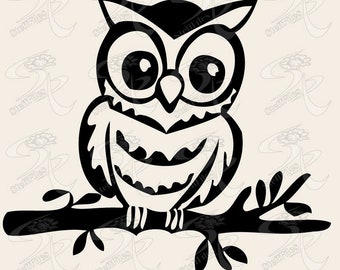 OWL BIRD SVG, Owl dxf, Owl ai, Owl png, eps, jpg, Owl Silhouette, Owl Download files, Owl Art Print, Owl graphical, Owl Vector, Owl outline