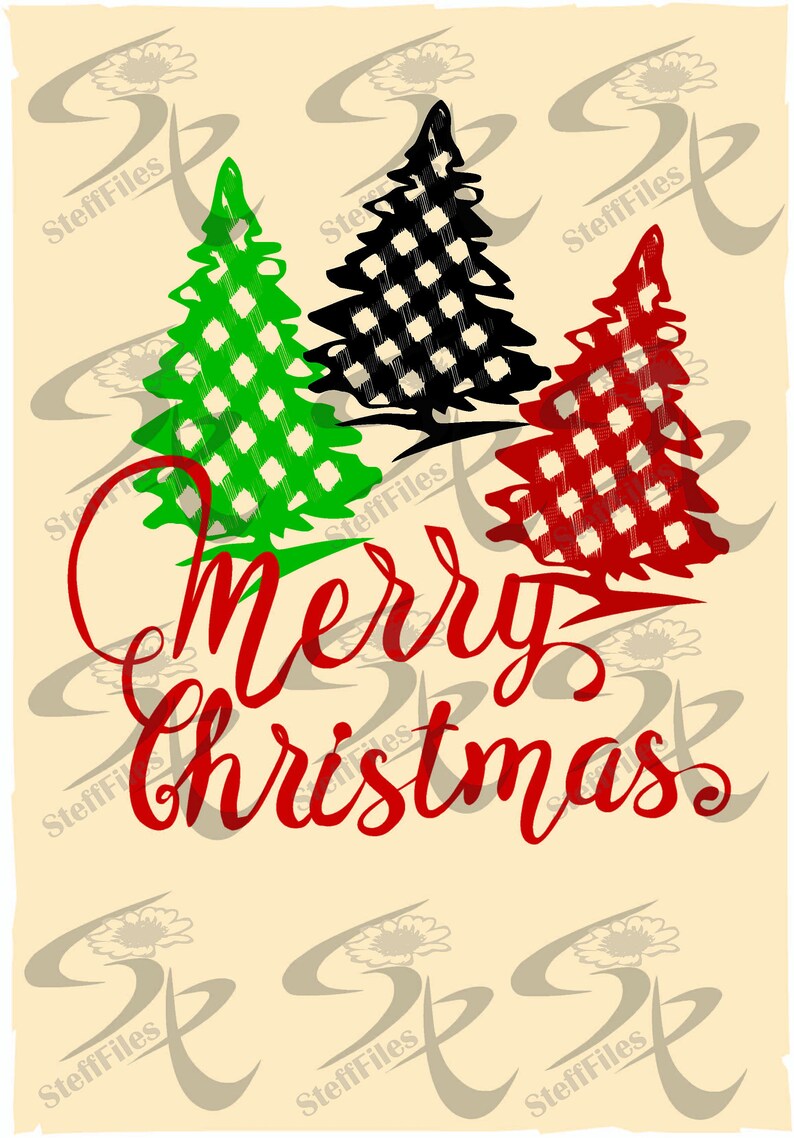 Download Vector Buffalo plaid christmas treechristmas tree svg the ...