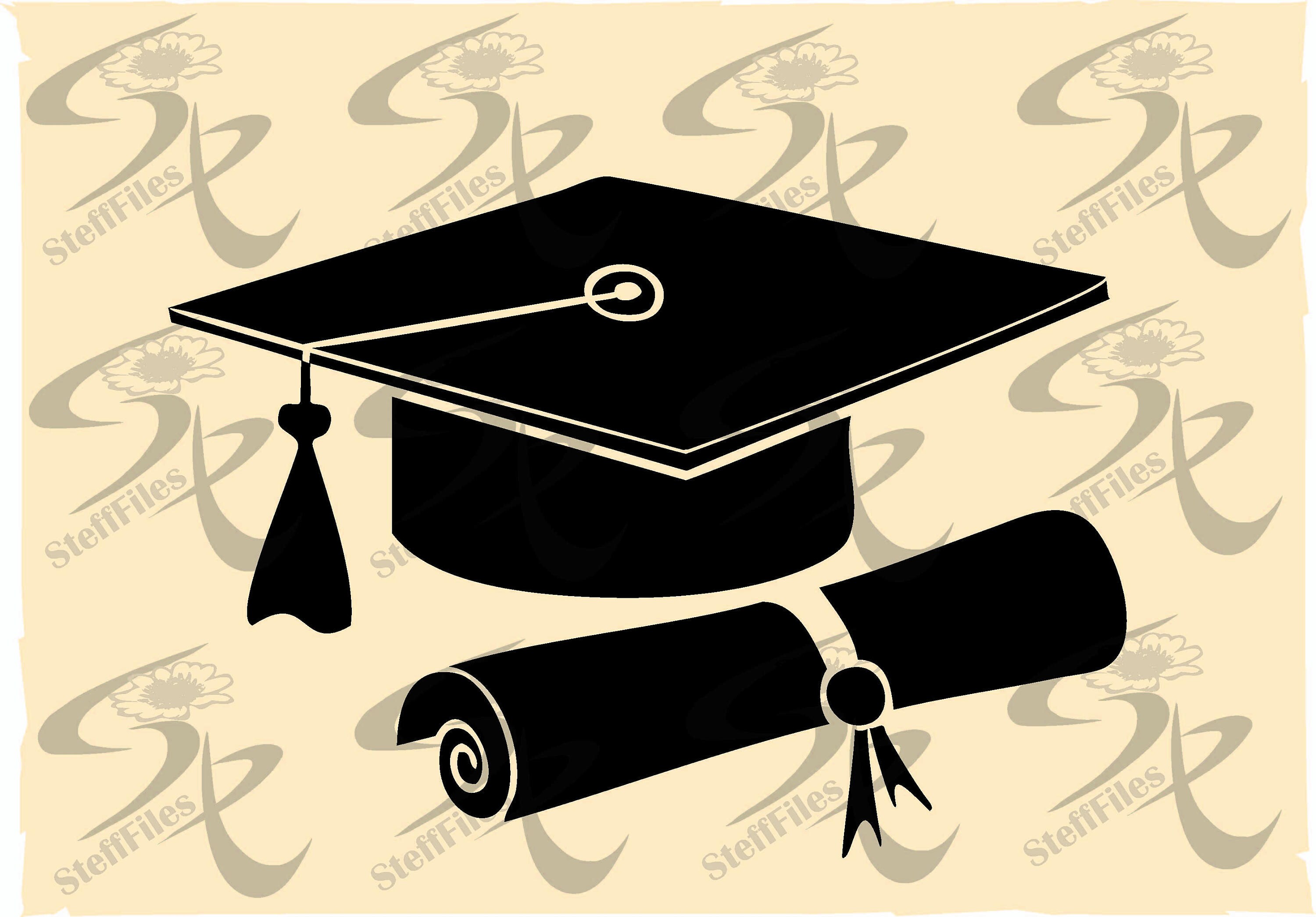 Download Vector GRADUATION HATS DIPLOMA | Etsy