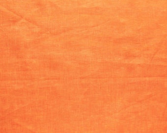 Clementine - Yarn Dyed Linen - Birch Fabrics - 100% Linen - 56" Wide - Fabric By The Half Yard