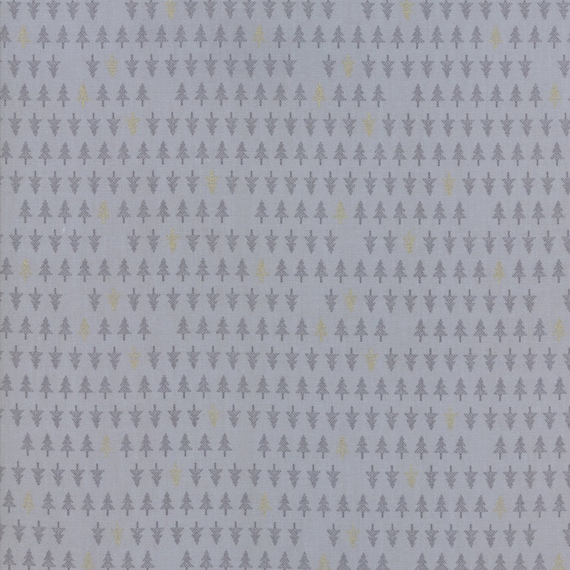 Moda Zen Chic White Christmas Metallic Little Dots Fabric in Black 1654-23M