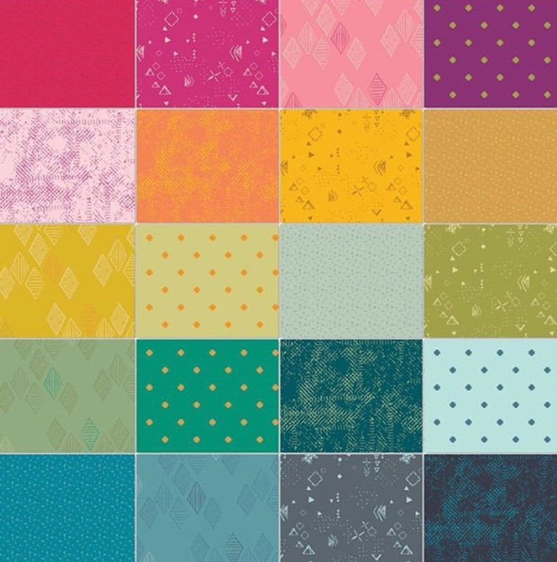 Art Gallery Fabrics Pat Bravo Matchmade Fabric Collection Indication Foliage Fabric by the half Yard