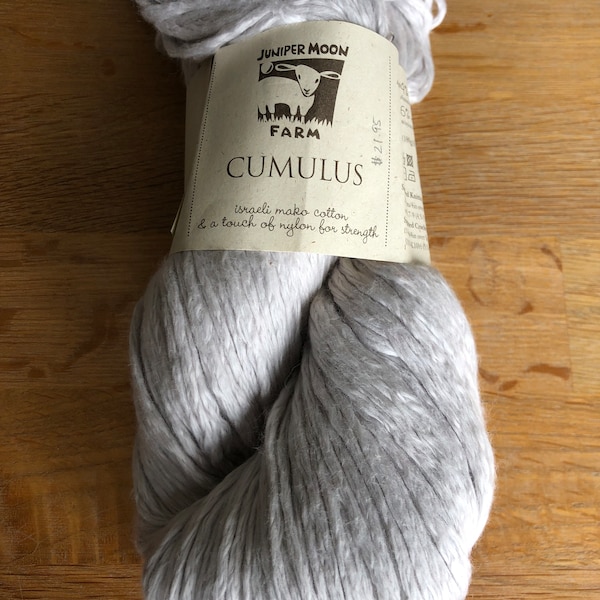 Cumulus Yarn - Worsted Weight Yarn - Juniper Moon Farm - Israeli Mako Cotton with a touch of Nylon