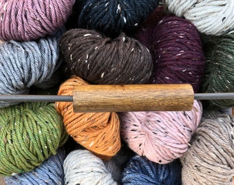 Woolstok Tweed Yarn  -  Aran  - Blue Sky Fiber Yarns - Fine Highland Wool and Donegal