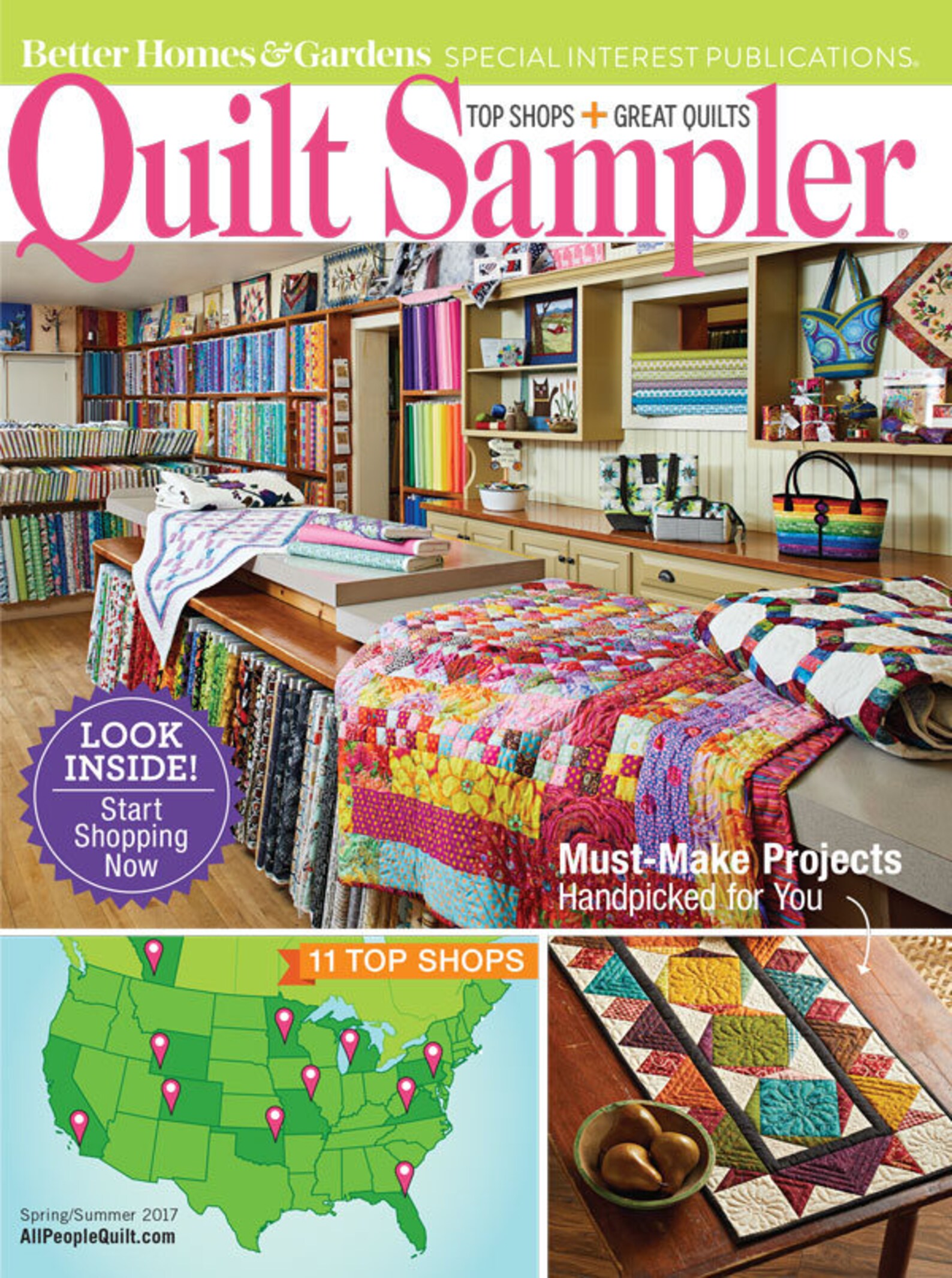Quilt Sampler Magazine Spring/summer 2017 Issue Needle in a Etsy