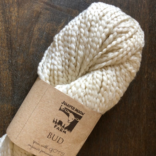 Bud Peruvian Organic Cotton - Bulky Weight Yarn - Juniper Moon Farm - 100% Organic Cotton