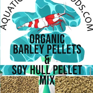 ABF Barley & Soy Hull Pellet Mix - Freshwater Shrimp Food Mix - Shrimp Food - FREE Cholla Wood w/every order!!