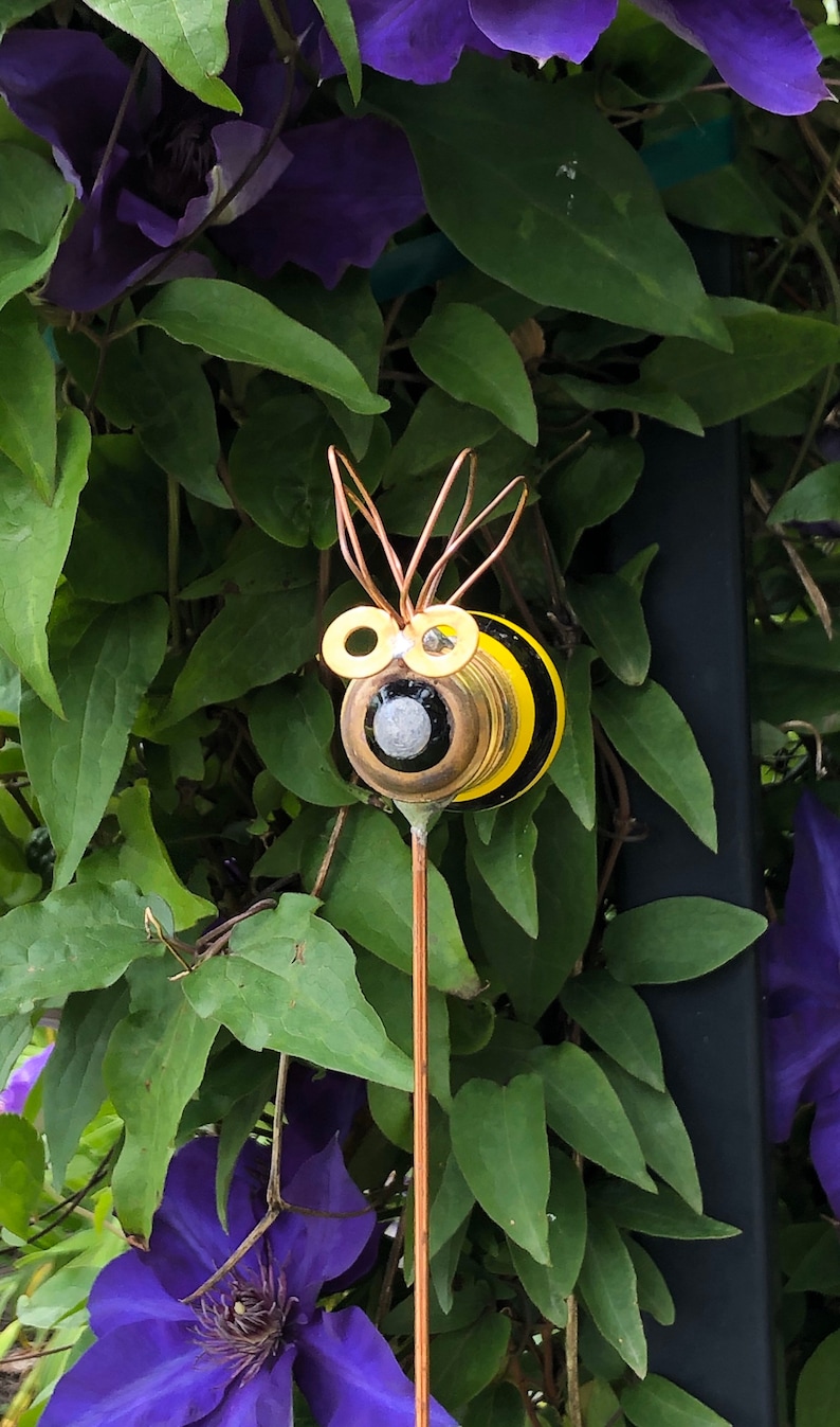 30 inch Bee Garden Stake gardener gift garden decor Etsy