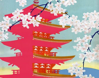 TT26 Vintage Japan Japanese Railways Travel Tourism Poster Print A3 A2
