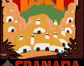 Tw29 Vintage España San Sebastian Español viajar Cartel volver a imprimir A2//a3