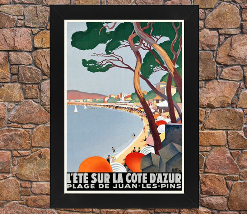 A2 Reprint Vintage Bandol Cote D Azur Tourism Poster A3