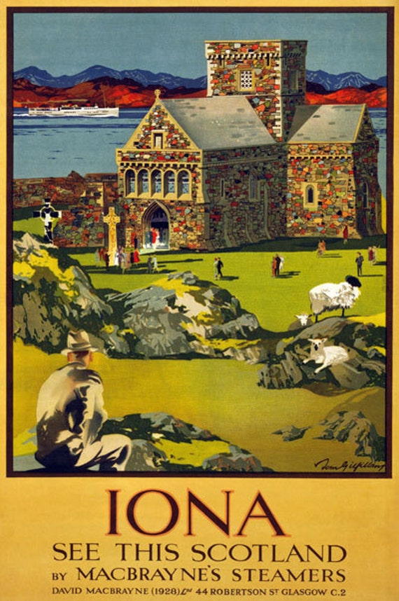 Vintage Style Railway Poster Glasgow A4//A3//A2 Print