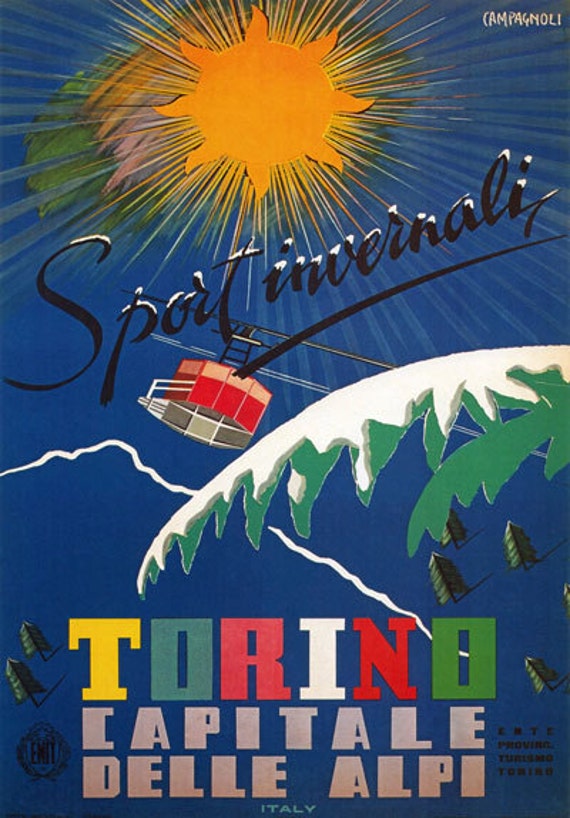 Tv76 Vintage 1930 Abruzzo Italiano Italia viajar cartel turístico A2//a3 Reimpresión