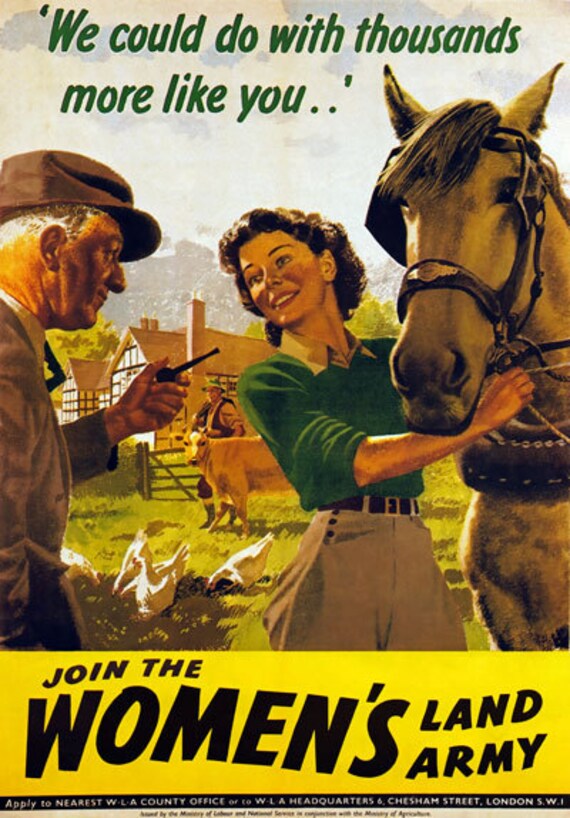 WB27 Vintage WW2 British Dig On For Victory WWII War Poster Re-Print A2//A3//A4