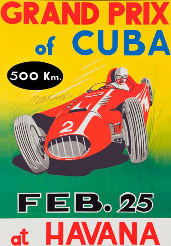 AV31 Vintage 1930 Monaco Grand Prix Motor Racing Poster Re-Print A4