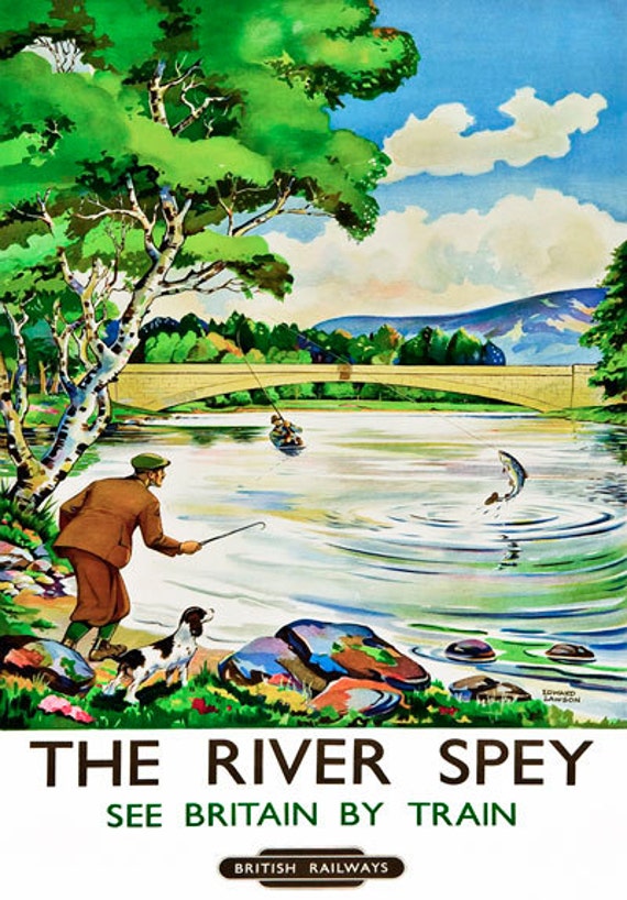 TU43 Vintage See Scotland Royal Route Railway Travel Poster Re-Print A4