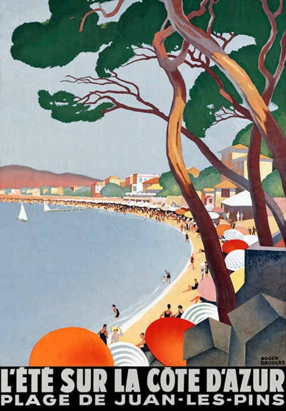 A2 Reprint Vintage Bandol Cote D Azur Tourism Poster A3