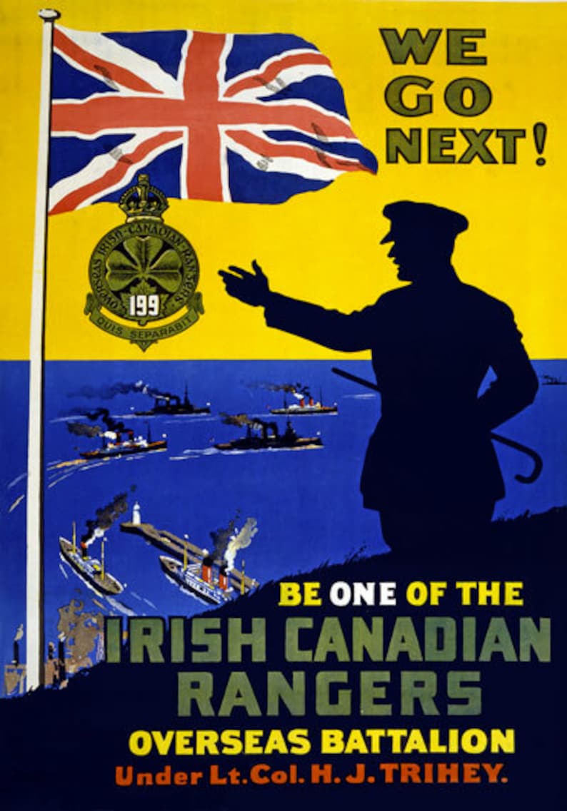 W49 vintage WWI pour King /& Country British recrutement poster WW1 RE-PRINT A4
