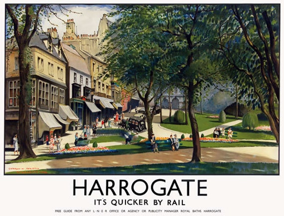 TU45 Vintage Scarborough LNER Railway Travel Framed Poster Re-Print A3//A4