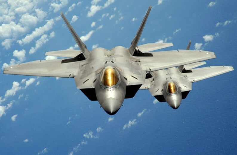 MA1 Military Aircraft F22 Raptor Fighter Jet US Air force Poster Print A2 A3