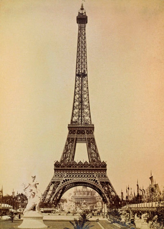 1930/'s Eiffel Tower Paris Tourism Poster A3 Reprint