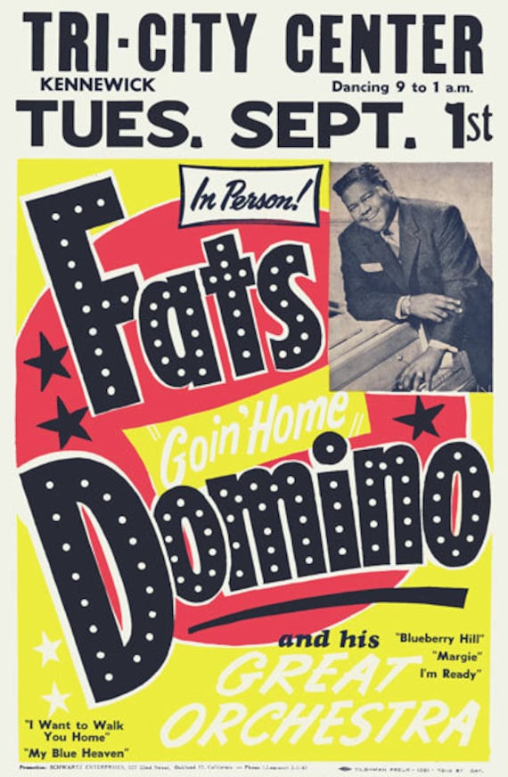 AD65 Vintage 1950’s Everly Brothers Buddy Holly Concert Poster Re-Print A3//A4