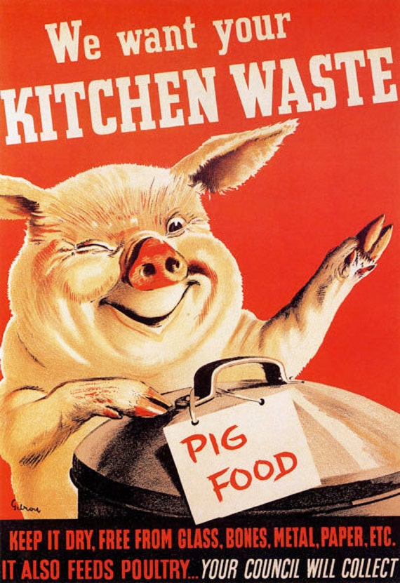 2W87 Vintage WWI comprar pescado guarda carne para soldados guerra WW1 Poster A2 A3