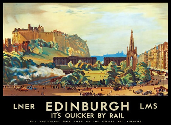 Vintage LNER LMS The Trossachs Railway Poster A3//A2//A1 Print