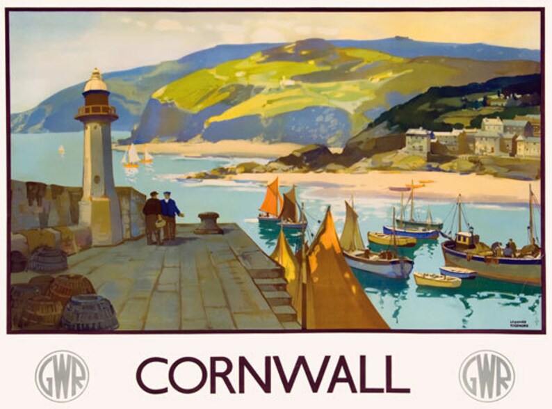 TT97 Vintage Scenic Wales GWR Railway Travel Poster Re-Print A4