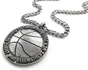 18+2 Delight Jewelry Silvertone Card Suit Black Spade Bible Verse Philippians 4:13 Glass Dome Necklace