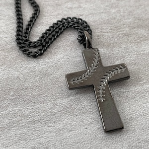 Baseball cross necklace for best sale guys