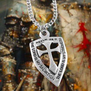 Cross Shield Necklace On Chain (aa6chain)