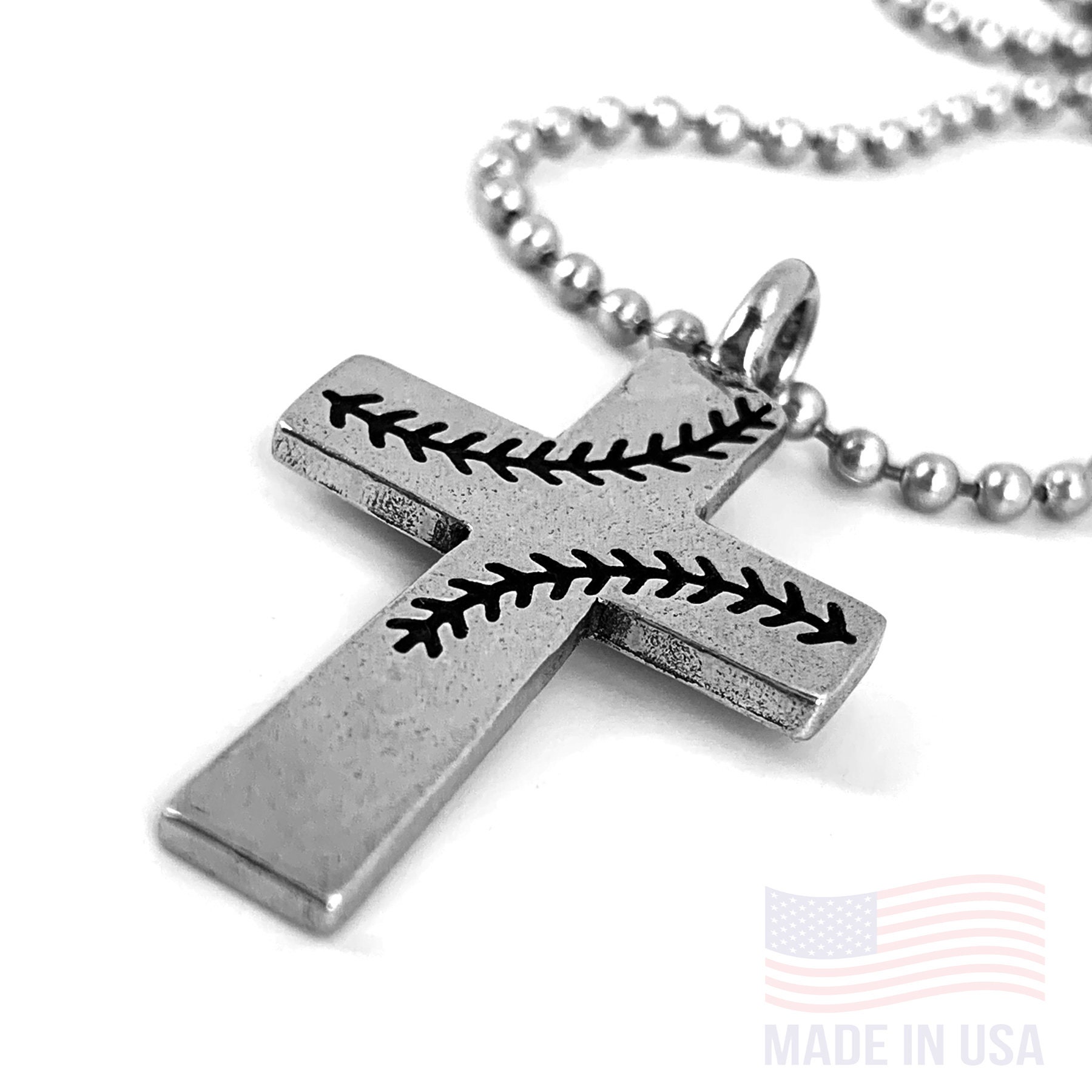 Amazon.com: HZMAN Baseball Cross Pendant, I CAN DO ALL THINGS STRENGTH  Bible Verse Stainless Steel Necklace (Black): Clothing, Shoes & Jewelry