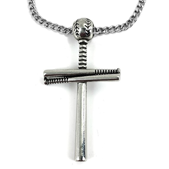 Chain with hotsell baseball bat cross