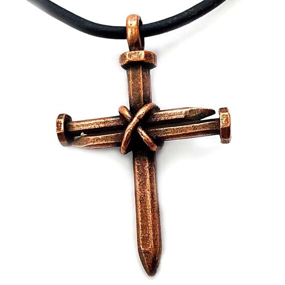 Christian Nail Wire Wrapped Cross 