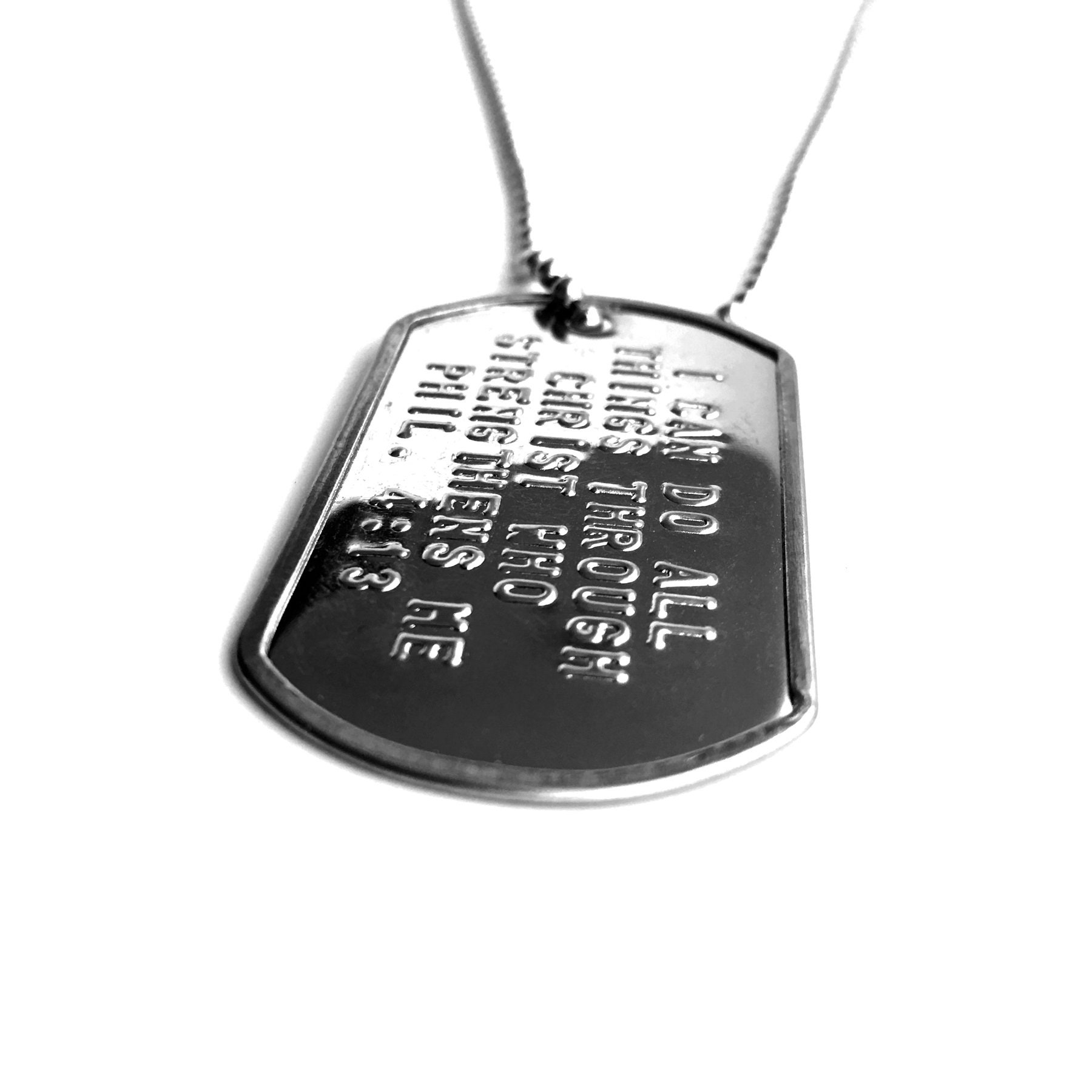 Men's Philippians 4:13 Cross Necklace Stainless Steel Gold Men's Philippians 4:13 Cross Necklace Stainless Steel Gold
