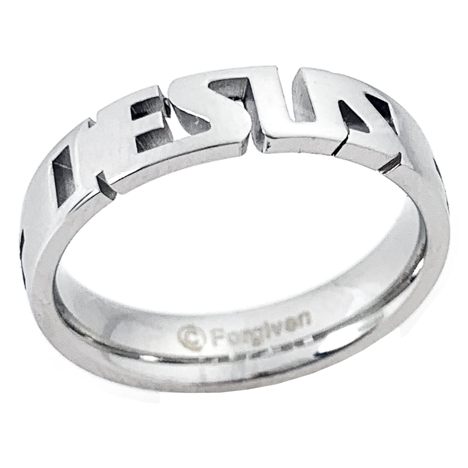 Stainless Steel Jesus Ring With Crosses (rsje1) - Etsy