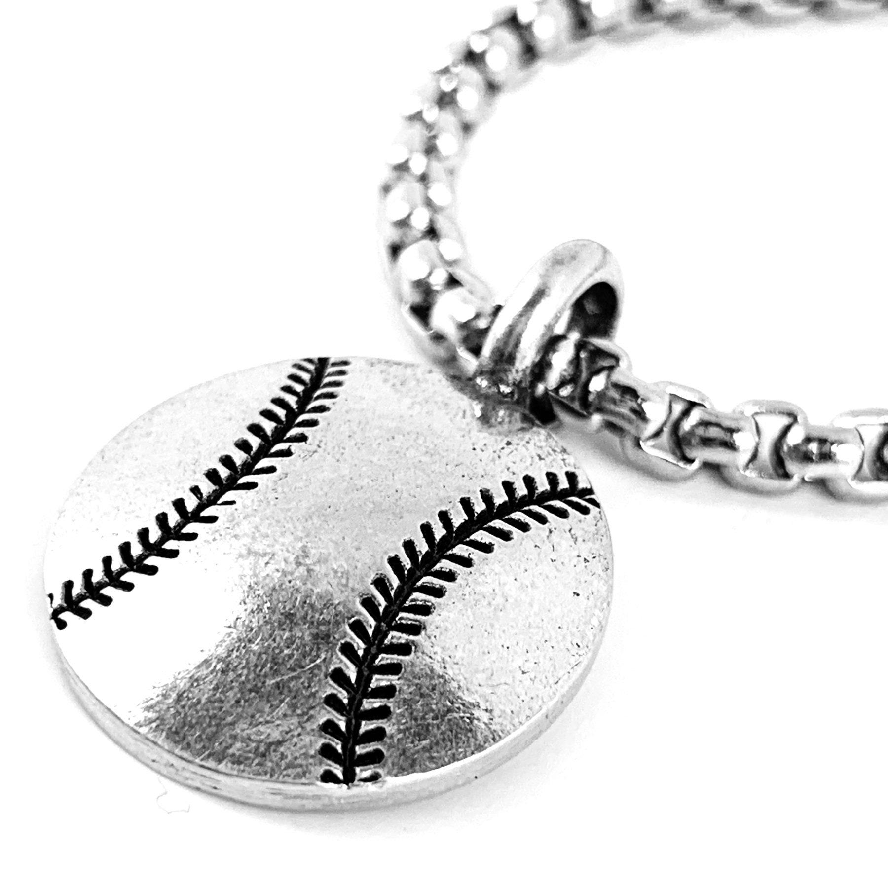 Baseball / Softball Necklace on Heavy Chain basehvch Etsy